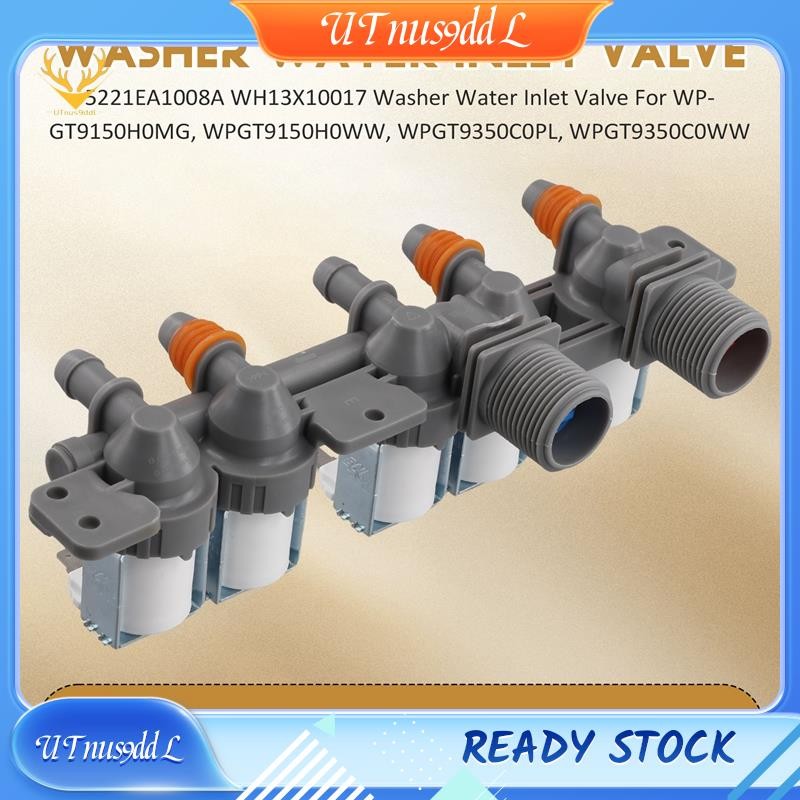 [UTnus9ddL] 5221EA1008A WH13X10017 เครื่องซักผ้าวาล์วน้ําเข้าสําหรับเครื่องซักผ้า GE WPGT9150H0MG, W
