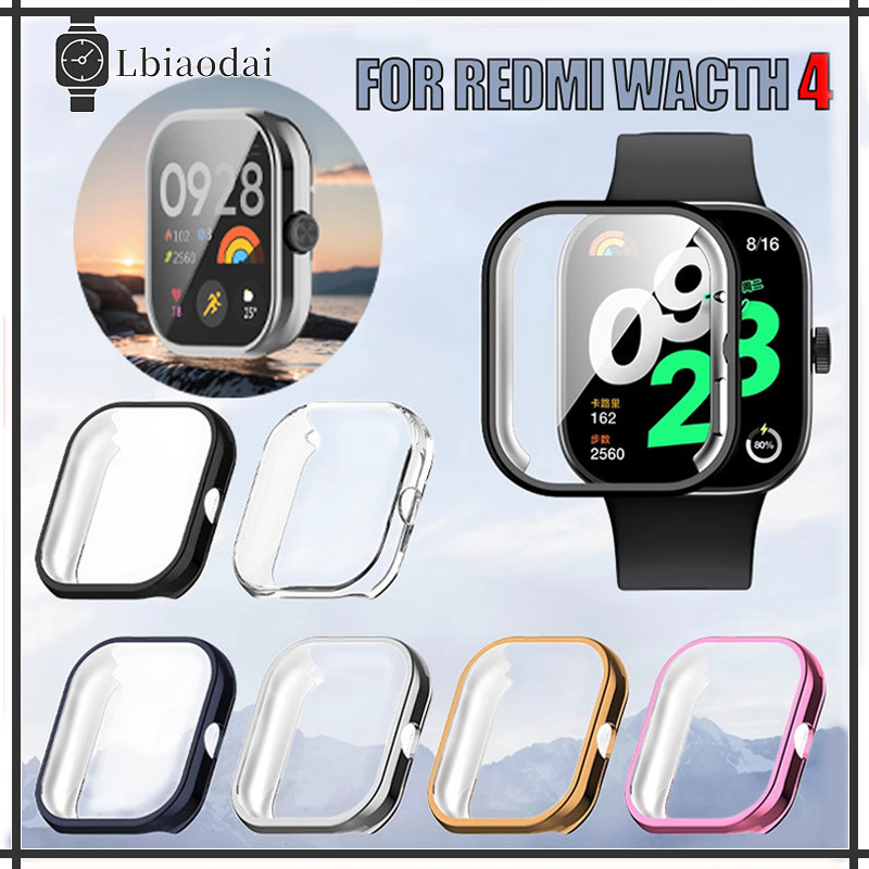 กรณีป้องกัน TPU นุ่ม for Redmi Watch 4 ฟิล์มป้องกันหน้าจอนุ่มกันชนอุปกรณ์เสริมนาฬิกาอัจฉริยะ Xiaomi Redmi Watch 4