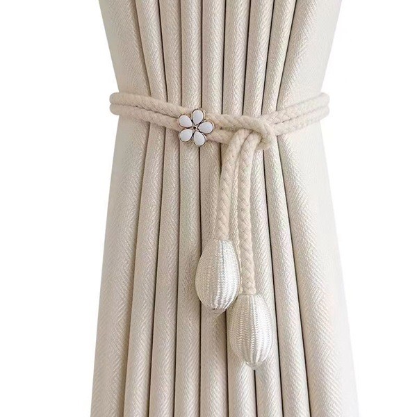 แนะนำ ผ้าม่าน (2 ชิ้น) ผ้า Oxford ทนทานลายดอกไม้ผ้า Tiebacks – ออกแบบดอกไม้เล็กๆมีสไตล์สําหรับผ้าม่านหนักและเชียร์ – เชือกผูกผ้าม่านที่ทนทานสําหรับตกแต่งบ้านที่หรูหรา ราคาพิเศษ มีเก็บเงินปลายทาง