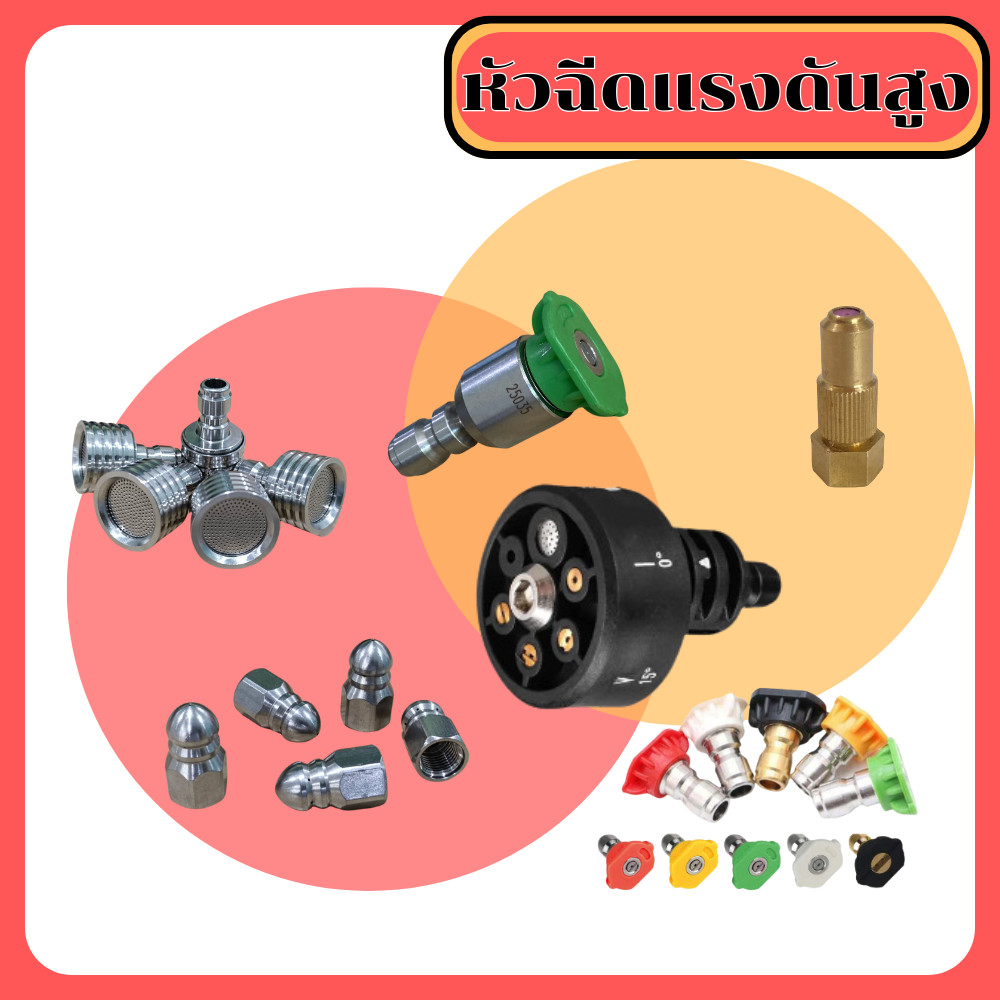 หัวฉีด หัวฉีดสวมเร็ว หัวฉีดแรงดันสูง เฉพาะปลายหัวฉีด เกลียว m14 G1/4 สวมเร็ว 1/4