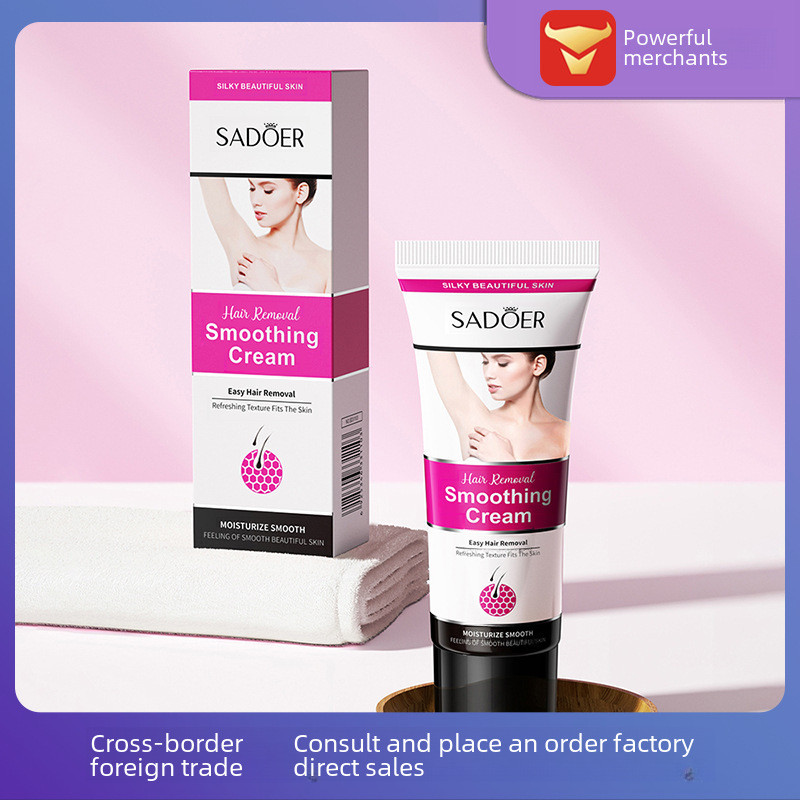 Hot Sale#SADOER Smooth Depilatory Cream Moisturizing Smooth Skin Rejuvenation Clean Armpit Hair Removal Convenient Hair Removal Crema Depilatoria RX10