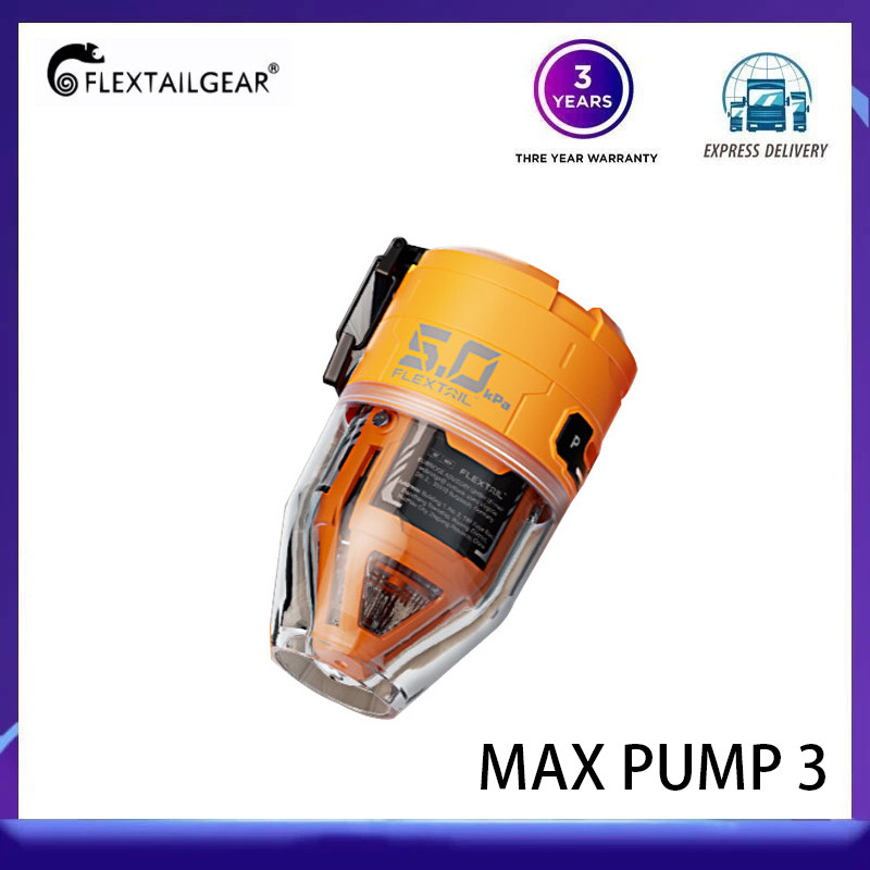Flextail MAX PUMP 3 Fishtail ไร้สายแบบพกพาโซฟา Air Cushion Air PUMP Camping ยางเรือแหวนว่ายน้ําไฟฟ้า PUMP