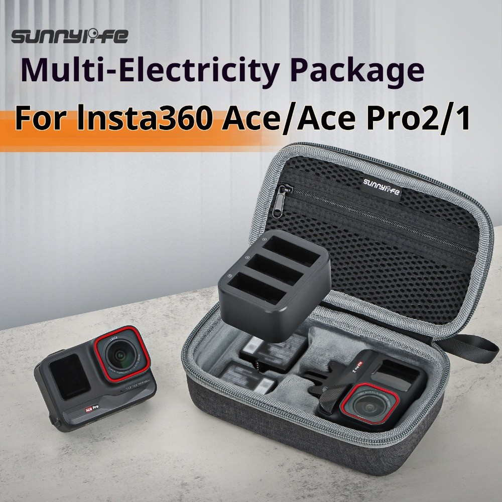 เข้ากันได้กับกระเป๋าจัดระเบียบ Insta360Ace Pro2/Ace Pro, อุปกรณ์เสริมเคสป้องกัน 360Ace