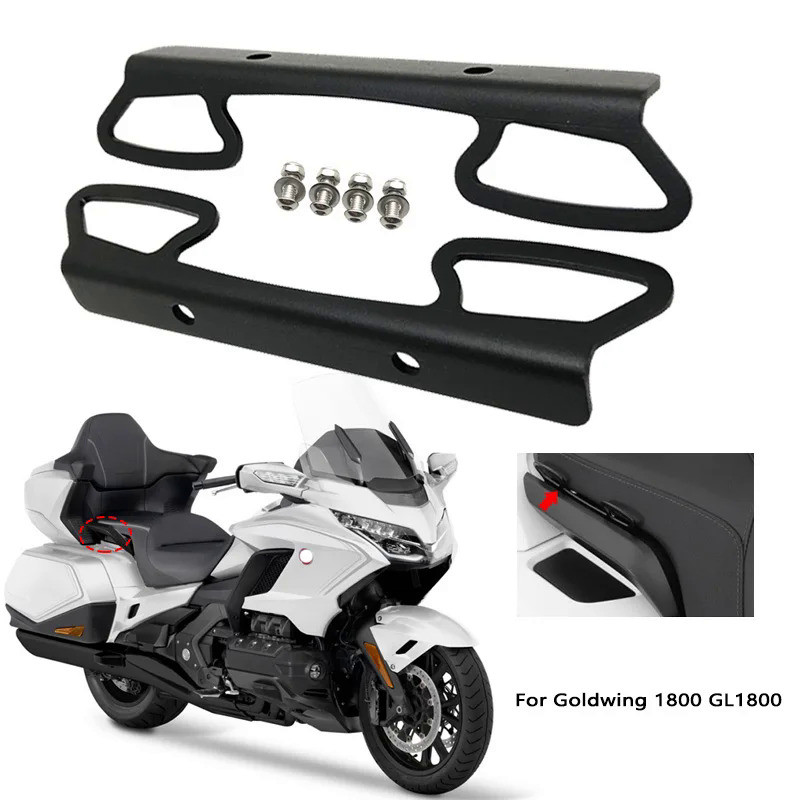 Mo GL1800 Motorcycle Passenger Seat Rear Tie Down Mount Brackes For Honda Goldwing 1800 GL1800 Gold 
