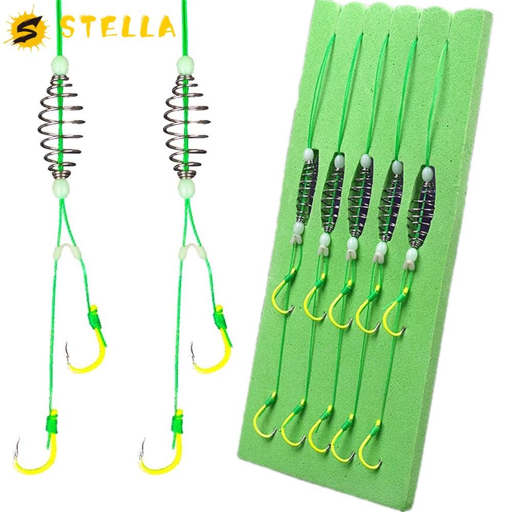 Stella Fish Line Hook พร้อม PE Line เครื่องมือตกปลา Anti-winding เหล็กคาร์บอนสายตกปลาฤดูใบไม้ผลิ Fish Hook Double-Hook
