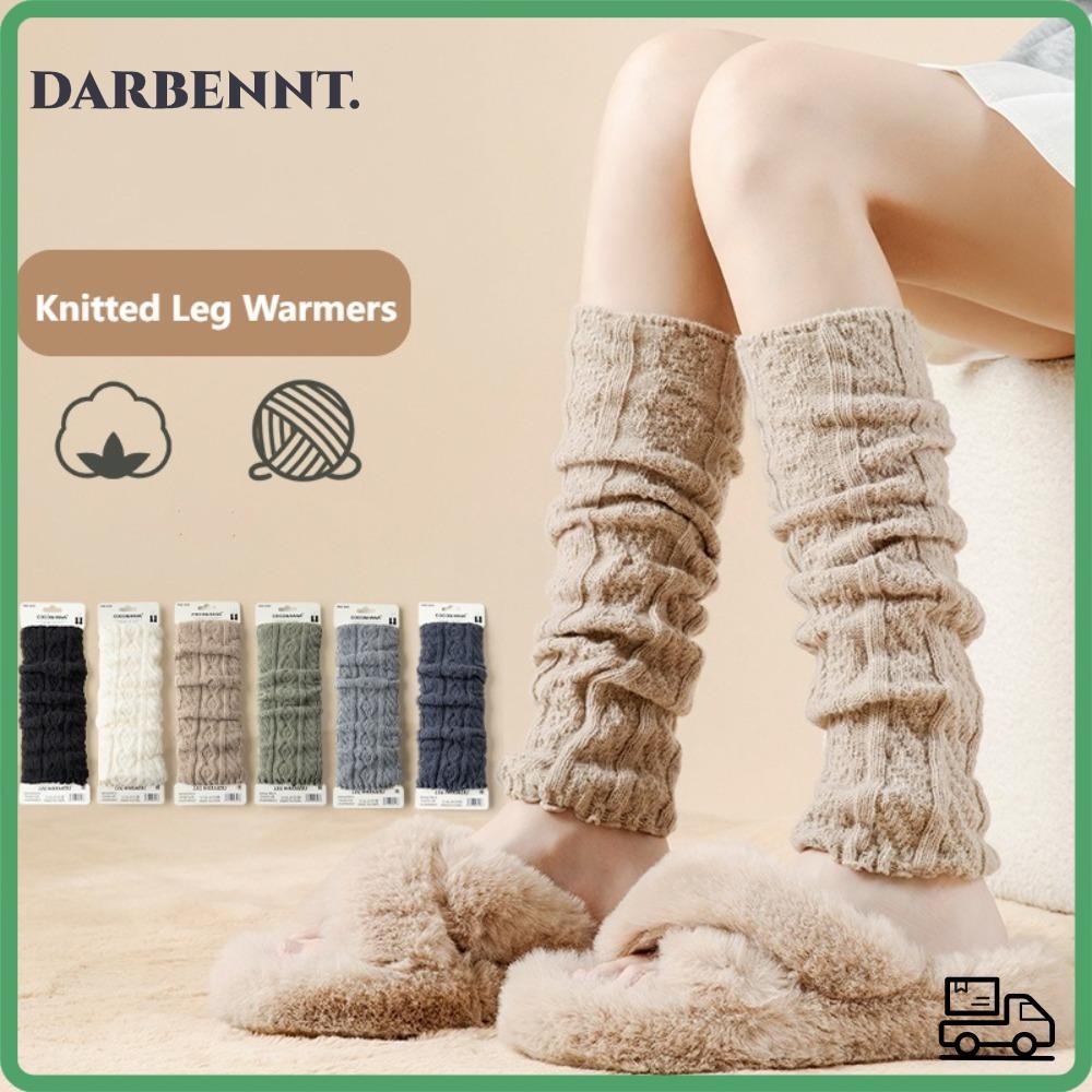 Darebe ถักขาอุ่น,กว่าเข่า Y2K Lolita ถุงเท้ายาว, สีทึบอุ่น Boot Cuffs เลกกิ้งฤดูหนาว