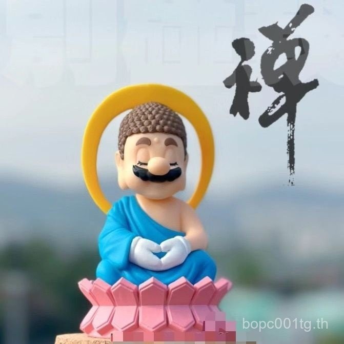 กระแสสร้างสรรค์เล่นน่ารักหลอก Super Mario GK Lotus Buddha Mario Water Pipe Game ตุ๊กตาทำมือ kl60