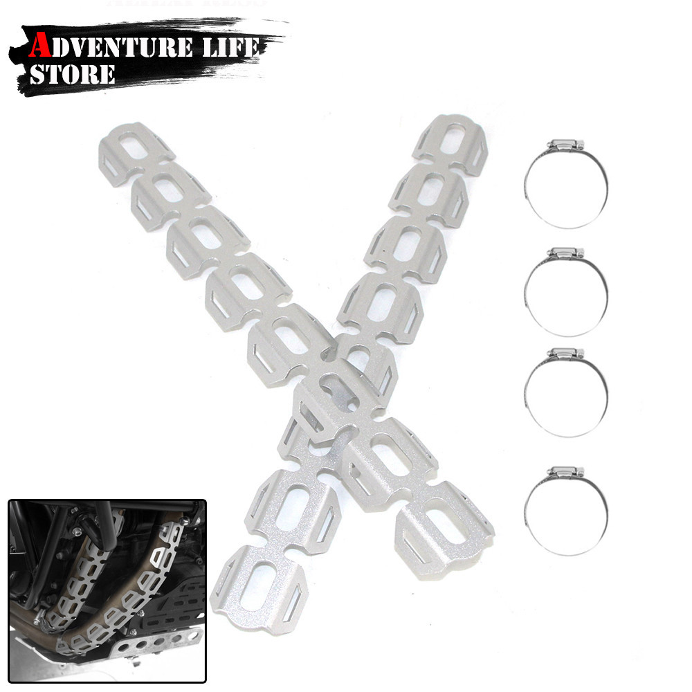 Yรถจักรยานยนต์ท่อไอเสียท่อความร้อน Shield Cover Heel Guard สำหรับ BMW R1200GS ADV F800GS F700GS G310