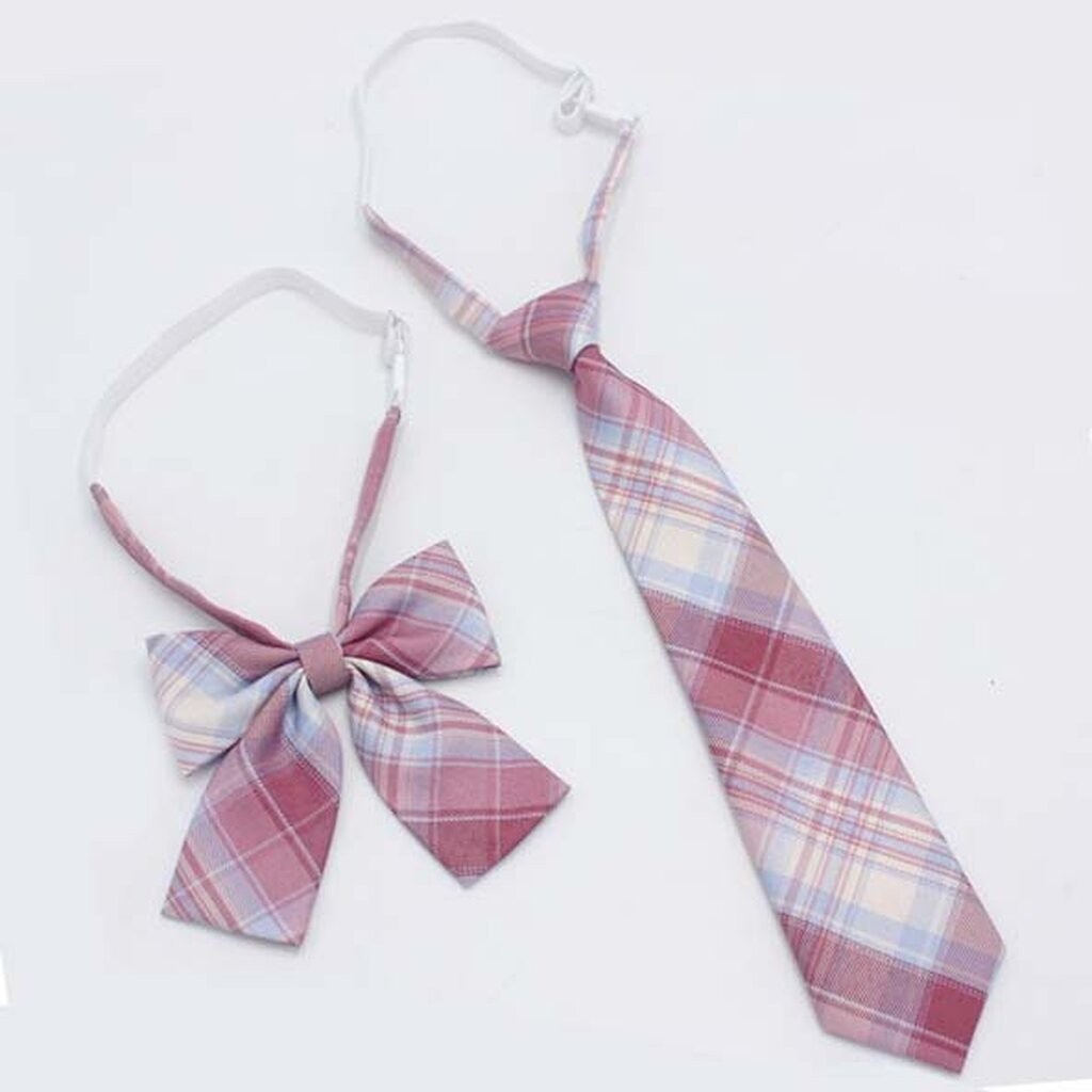 🐭พร้อมส่ง🐭 โบว์JK DK ชุดนักเรียน โบว์คอ คอซอง นักเรียนญี่ปุ่น หูกระต่าย เนคไท กระโปรง - รูปที่ 6