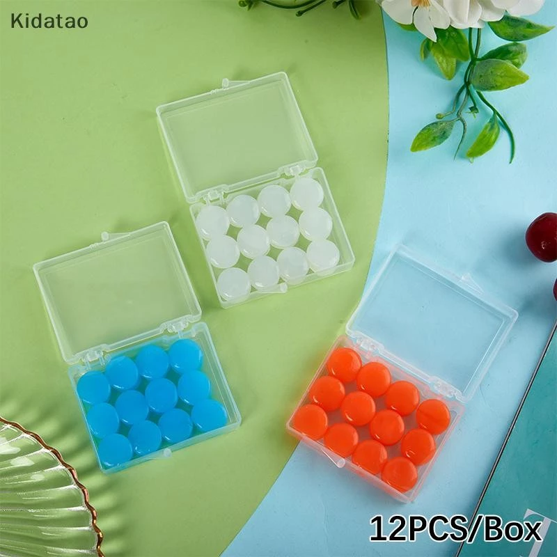 Kidatao 12PCS ซิลิโคนหูปลั๊กซิลิโคนขี้ผึ้งปลั๊กอุดหูว่ายน้ํา Moldable ที่อุดหูลดเสียงรบกวน Cancelling Sleeping Protection ใหม่