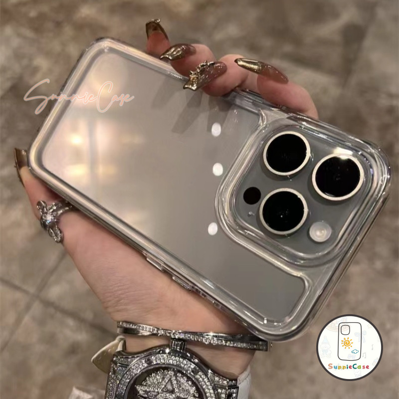 รูปแบบใหม่ เคสไอโฟน 13 โปร่งใส เคส IPhone 17 16 11 14 13 12 Pro Max  X XRXS Max 8 7 Plus SE 2020 ระดับสูง  อ่อนนุ่ม เคส