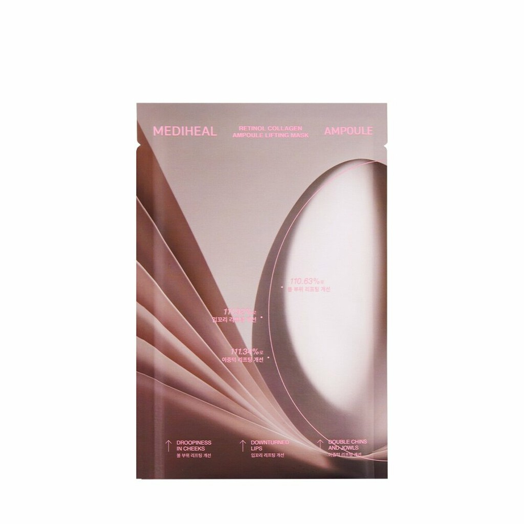[Olive Young] MEDIHEAL Retinol Collagen Ampoule Lifting Mask Sheet 1P