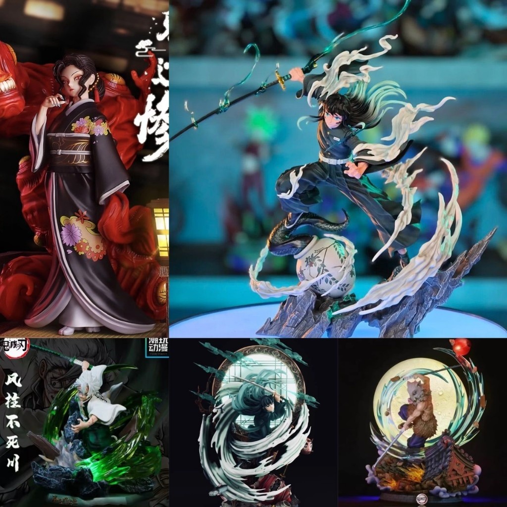 การจัดส่งแบบสุ่ม Mystery BOX demon Slayer Series รูป tsuyuri kanawo iguro obanai Enmu akaza himejima gyoumei รูปตุ๊กตา PVC ของเล่นโฮมออฟฟิศเดสก์ท็อปตกแต่งเครื่องประดับ birth