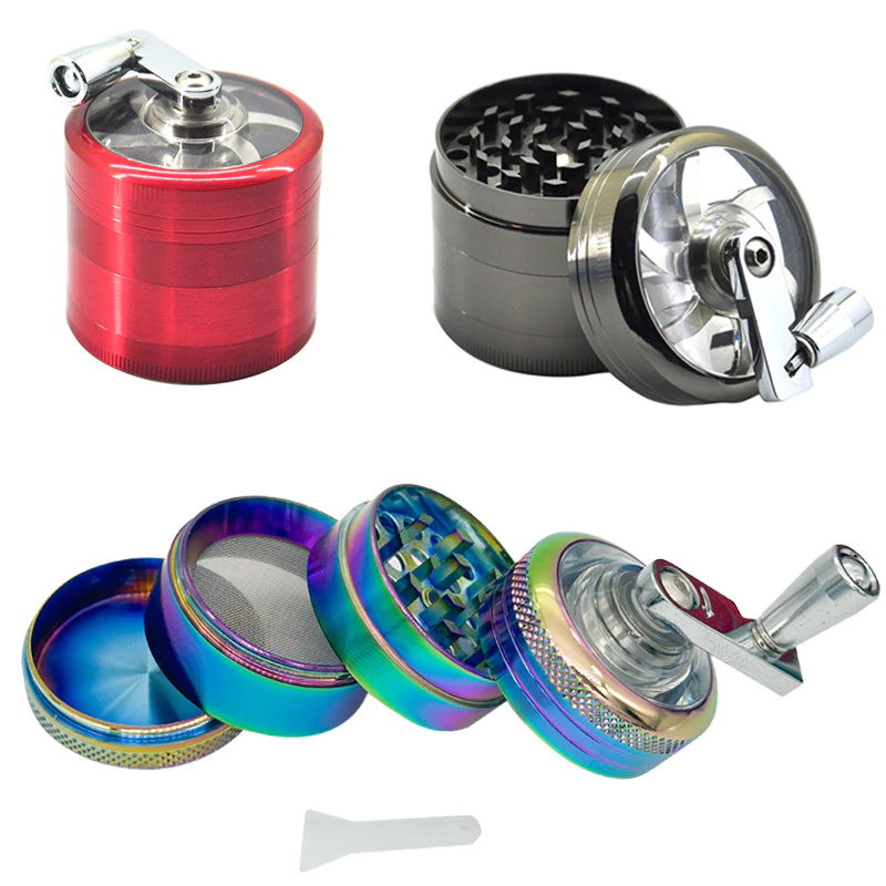 40mm มือหมุนเฮิร์บ grinder วัสดุโลหะ 4 ชั้น Grinder ครัวส่วนผสมแกดเจ็ตของขวัญคริสต์มาส