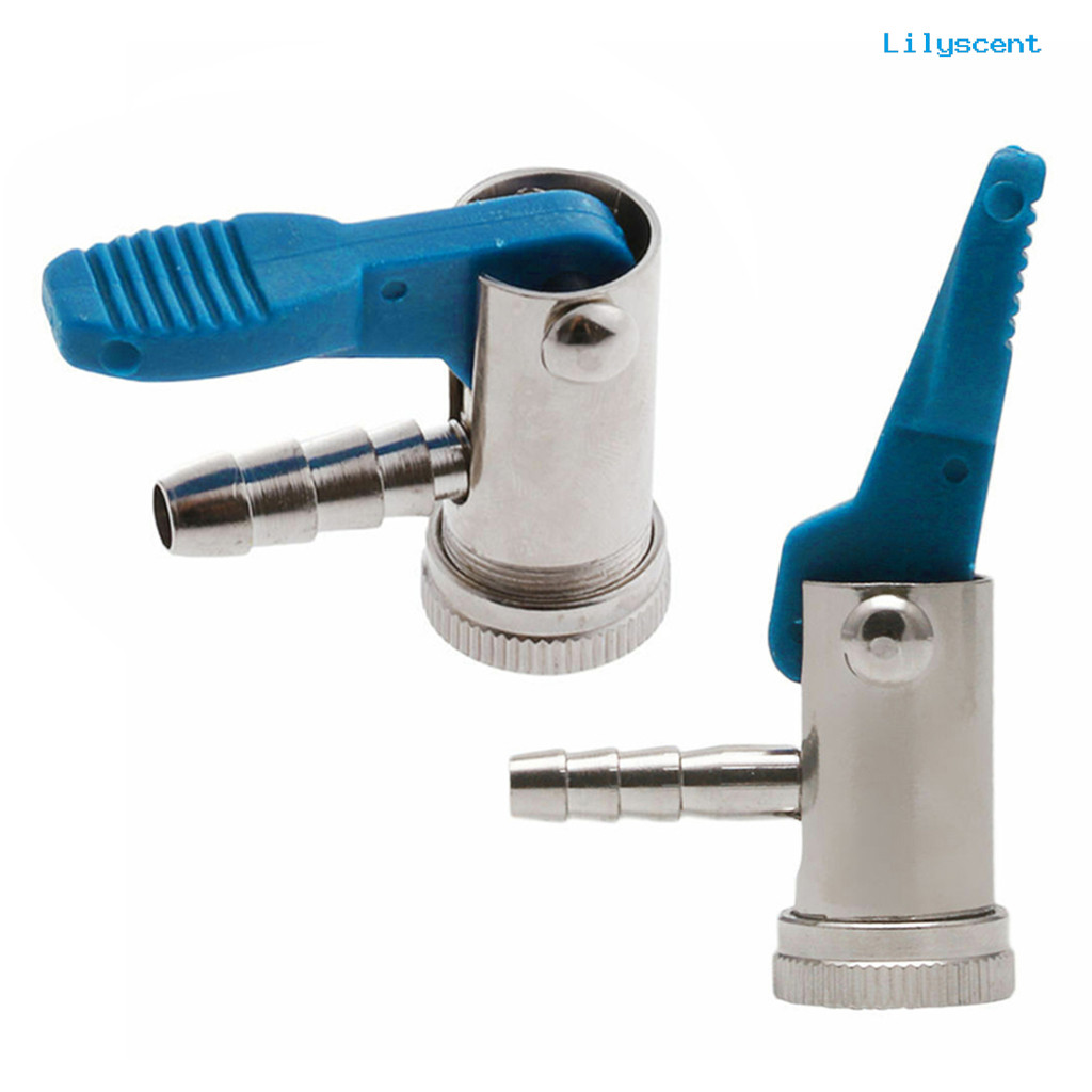[LILY]6 มม./8 มม.จักรยานรถมอเตอร์ไซด์ Tyre ยาง Inflator ปั๊มลมวาล์ว Chuck Connector