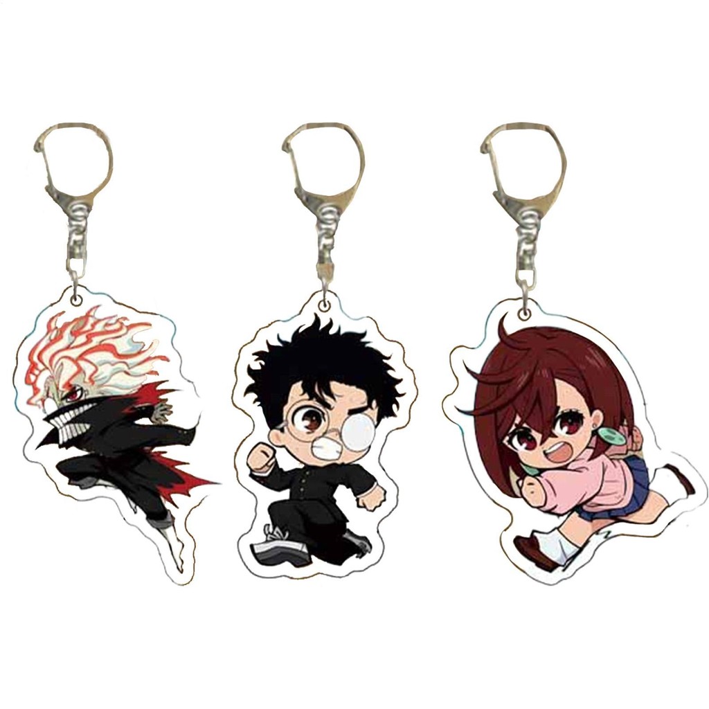Dandadan พวงกุญแจ Charm อะนิเมะ 2D อะคริลิคการ์ตูนอะนิเมะจี้อะนิเมะของสะสมกระเป๋าจี้ iath