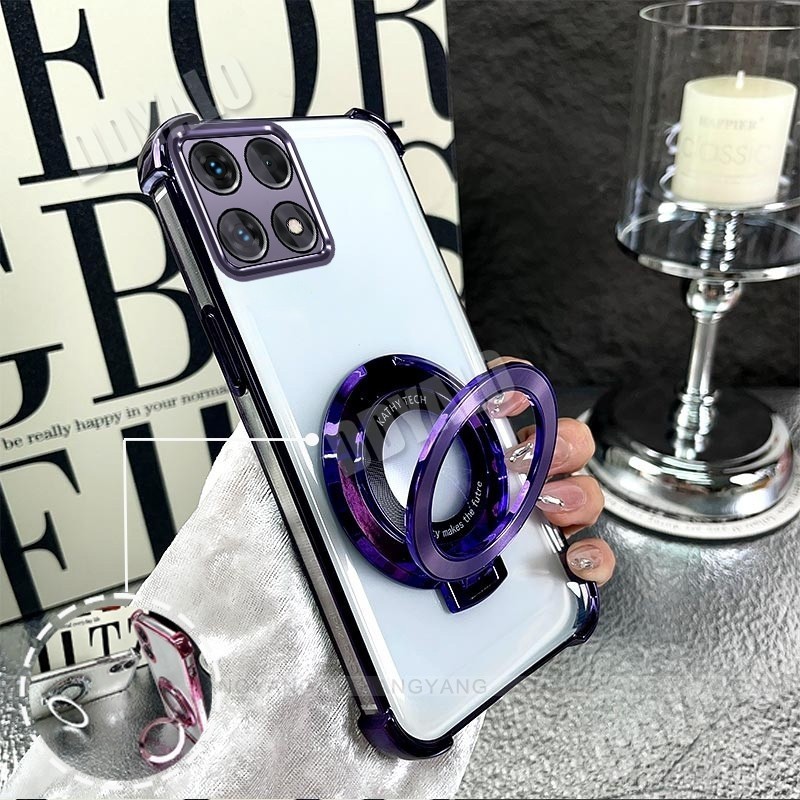 Free Bracket Airbag Casing สําหรับ Honor X9c 5G X7c X5B Plus Honor 200 สมาร์ทไฟฟ้าสี่มุม anti drop ออกแบบกันกระแทกเคสโทรศัพท์ซิลิโคน TPU ปกอ่อน