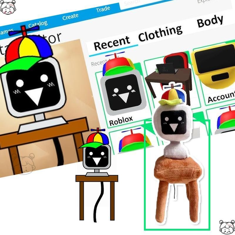 สปันกิ คุณ สนุกคอมพิวเตอร์ TV Man ตุ๊กตา Plush 9.84 นิ้วเกมดนตรีตุ๊กตาน่ารักตุ๊กตานุ่ม verasath