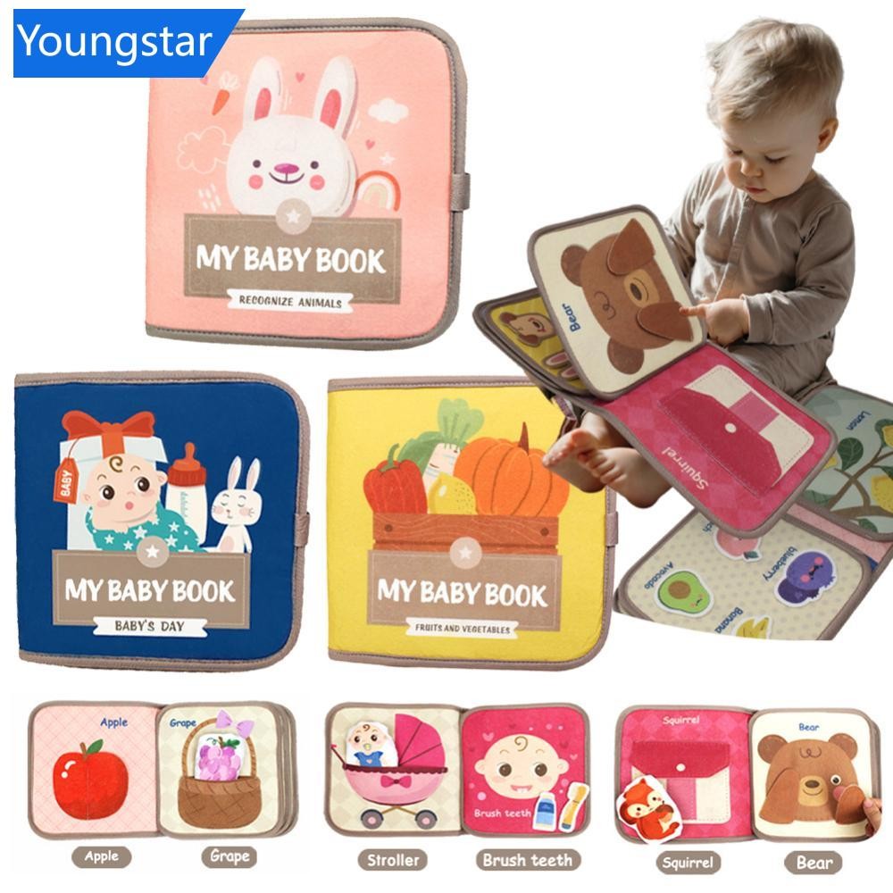 FY Soft Baby book Montessori early education หนังสือผ้าเงียบการเรียนรู้ของเล่นสําหรับทารก 0-3 ปีขึ้นไปตรัสรู้ปริศนา C9N2