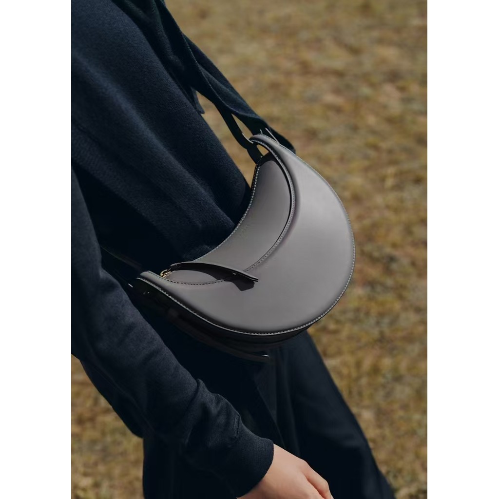[พร้อมกล่องต้นฉบับ + ถุงเก็บฝุ่น] Nu * mero Dix Sling Bag Number Ten Halfmoon Bag หนังแท้ French Niche Shoulder Womens Bag Saddle Bag