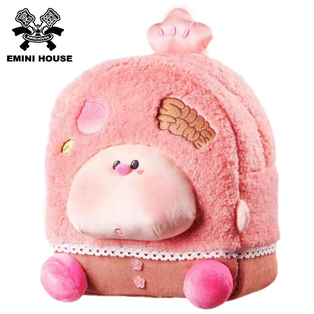 Emini House กระเป๋าตุ๊กตาต้นพีชสีชมพูเดินทางไหล่เล็ก