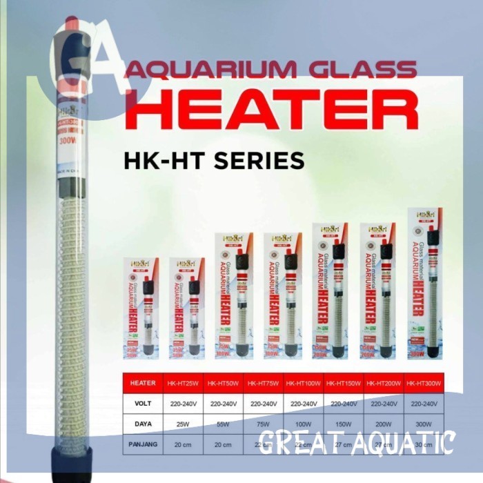 HIKARI HK HT 25 WATT 50 WATT 75 WATT 100 WATT 150 WATT 200 WATT 300 WATT เครื่องทําความร้อนแก้ว - HK