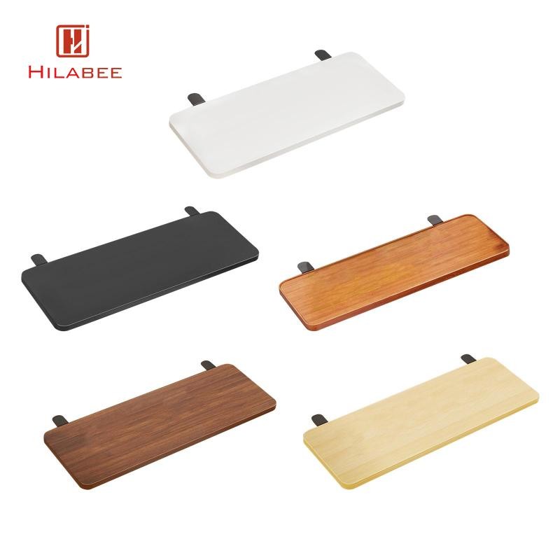 [hilabee] โต๊ะ Extender Board Arm Rest ขยายประหยัดพื้นที่ Clamp บน 50x20 ซม. Home Office Extension สิ่งที่แนบมาพับขยับขยาย Board
