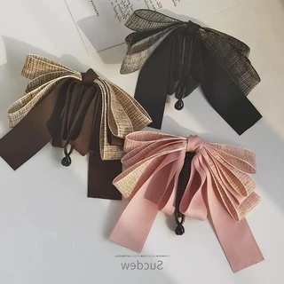 Bow banana clip กิ๊บกล้วย ผ้าทวิส ผ้าริ้บบิ้น ขนาด 11.5cm.การันตรีวัสดุดีมาก งานสวย เก็บผมหนาได้ เก็บผมได้แน่น กิ๊บติดผม