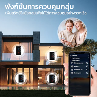 Tuya Smart Life สวิตช์ไฟ WiFi Touch Sensor สมาร์ทสวิทช์ App รีโมทคอนโทรลไม่มี Neutral Wire สําหรับ Alexa Google Home