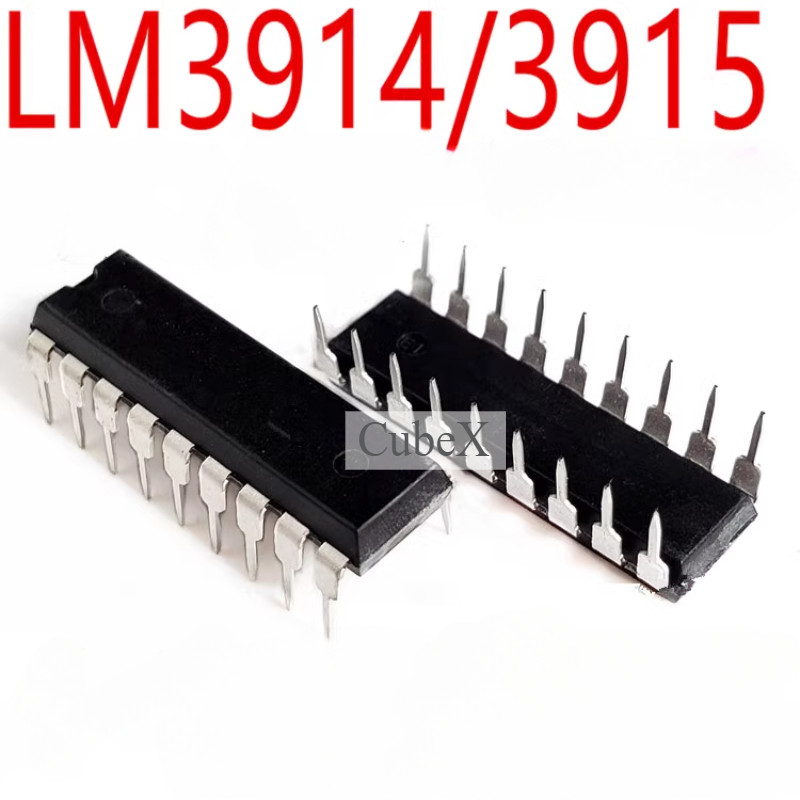 2/2 ชิ้น LM3915N-1/LM3914N-1 LED Bar Graph จอแสดงผล Driver IC DIP-18 ระดับตัวบ่งชี้/โมดูลตรวจจับแรงดันไฟฟ้า