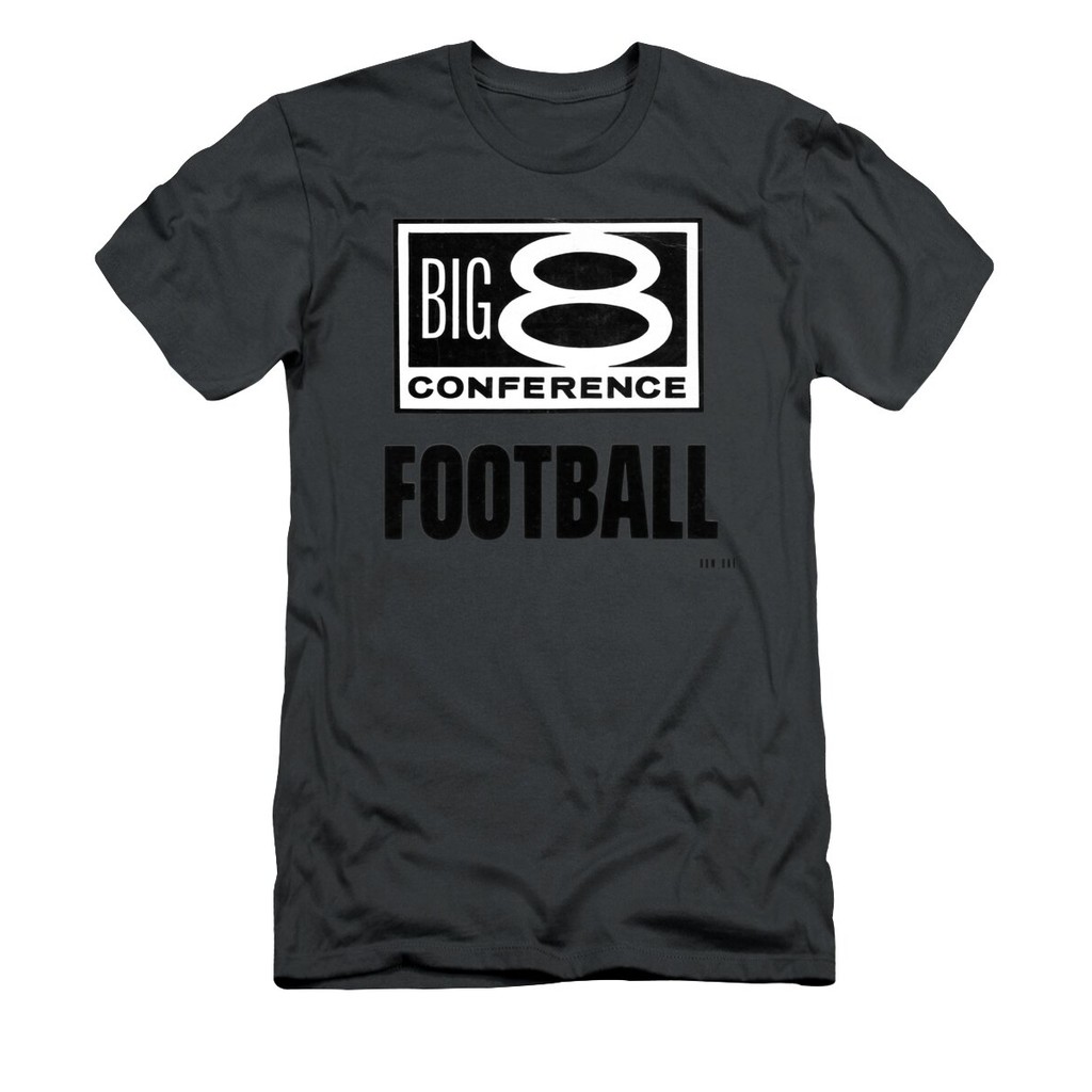 เสื้อยืด Vintage Big 8 Conference Football with Purple Background T-Shirt แท้ Cotton 100% น่ารัก ใส่