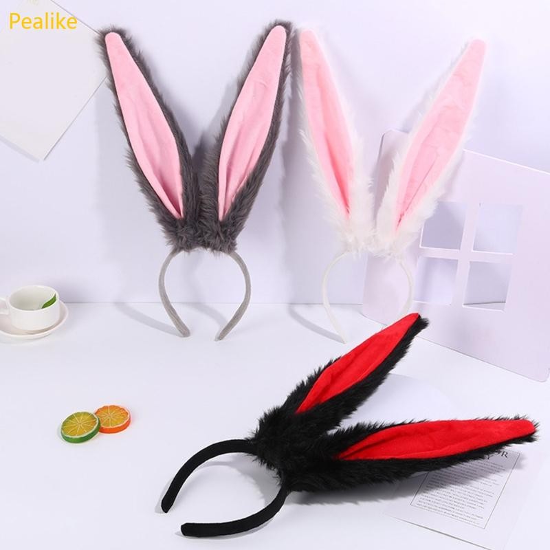 Pealike เครื่องประดับผมหวานผู้หญิงนักเรียน Live Broadcasting Hairband หูกระต่ายขนาดใหญ่ Headbands ตุ