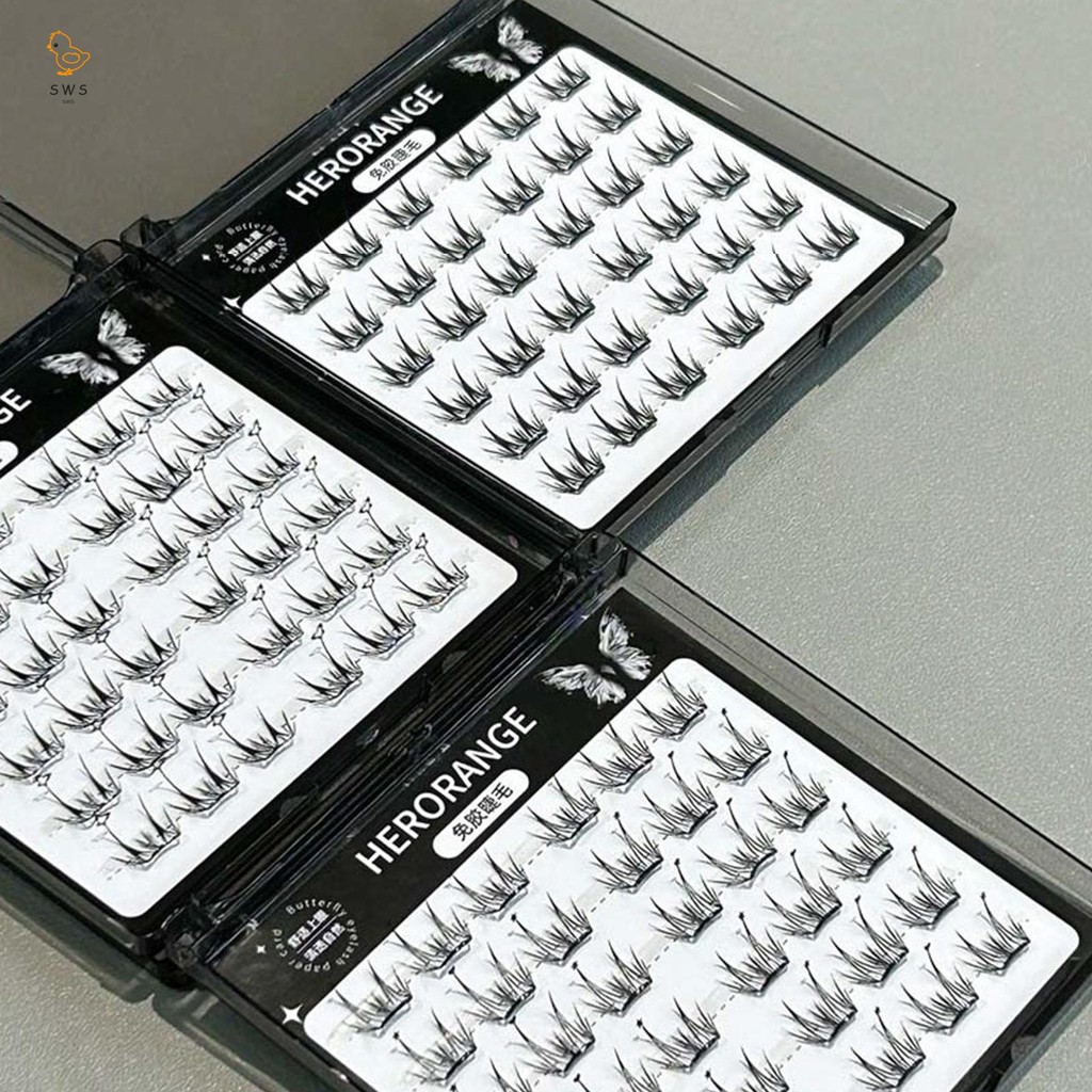 Thin Band กดบน Lash Clusters Ultra-Light Reusable Strip Lashes Let You Shine บนโอกาสที่แตกต่างกัน