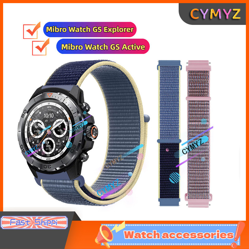 Mibro Watch GS Explorer strap สายไนลอน Mibro Watch GS สายที่ใช้งาน สายรัดข้อมือแบบสปอร์ต