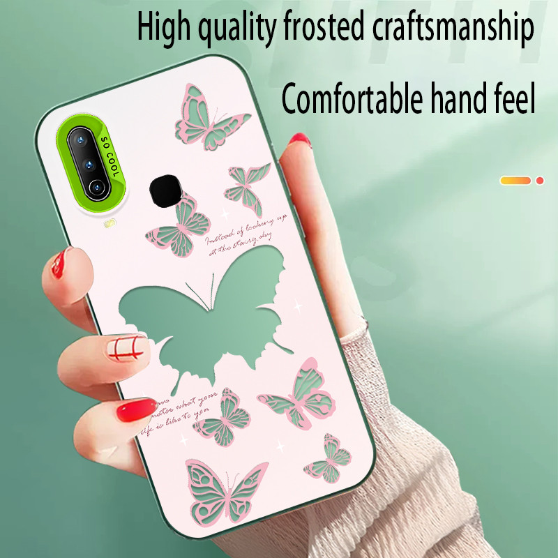 สําหรับ Vivo Y17- Vivo Y17 4G ผีเสื้อสวยเคสโทรศัพท์ IMD ป้องกันการตกเคลือบคุณภาพสูง