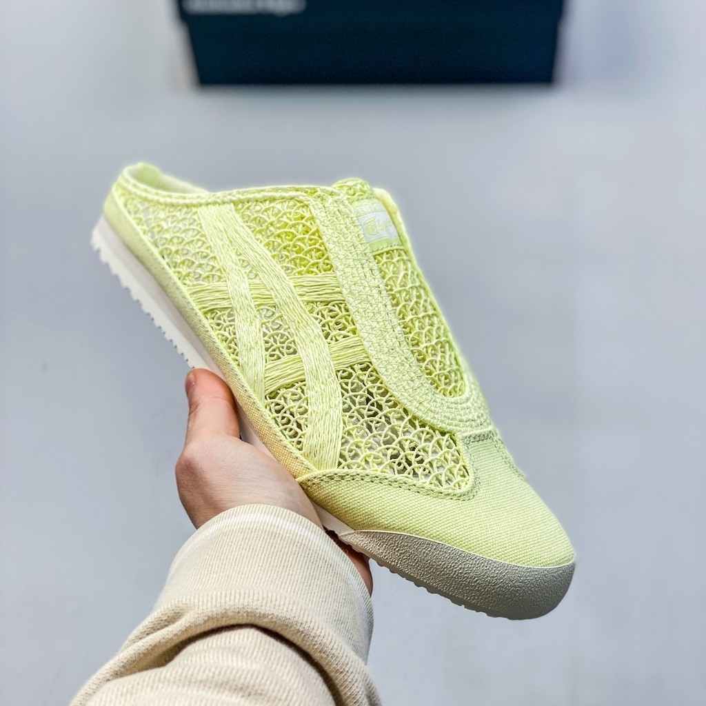 รองเท้าแตะผู้ชายและผู้หญิง Onitsuka Tiger MEXICO 66 SABOT แบบตาข่าย