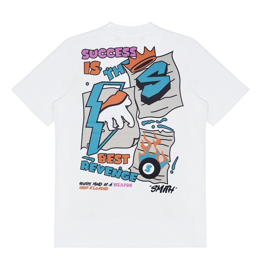 เสื้อยืดแขนสั้นผู้ชาย House of Smith - Success White 9 - เสื้อยืด
