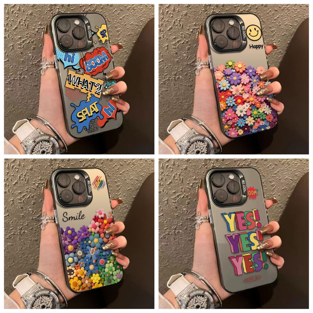 🌸INS🌸 Case เคส Samsung A16 A15 A55 A56 A54 A35 A36 A06 A05S A26 A22 5G เคสกันกระแทกฝาหลังชุบเงินหรูหรา IMD