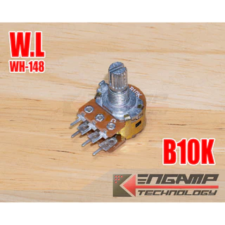 (มีตัวเลือก) [VR] WH-148 B10K B20K B50K B100K ST แกนยาว 15mm ยี่ห้อ W.L วอลุ่มปรับค่าความต้านทาน