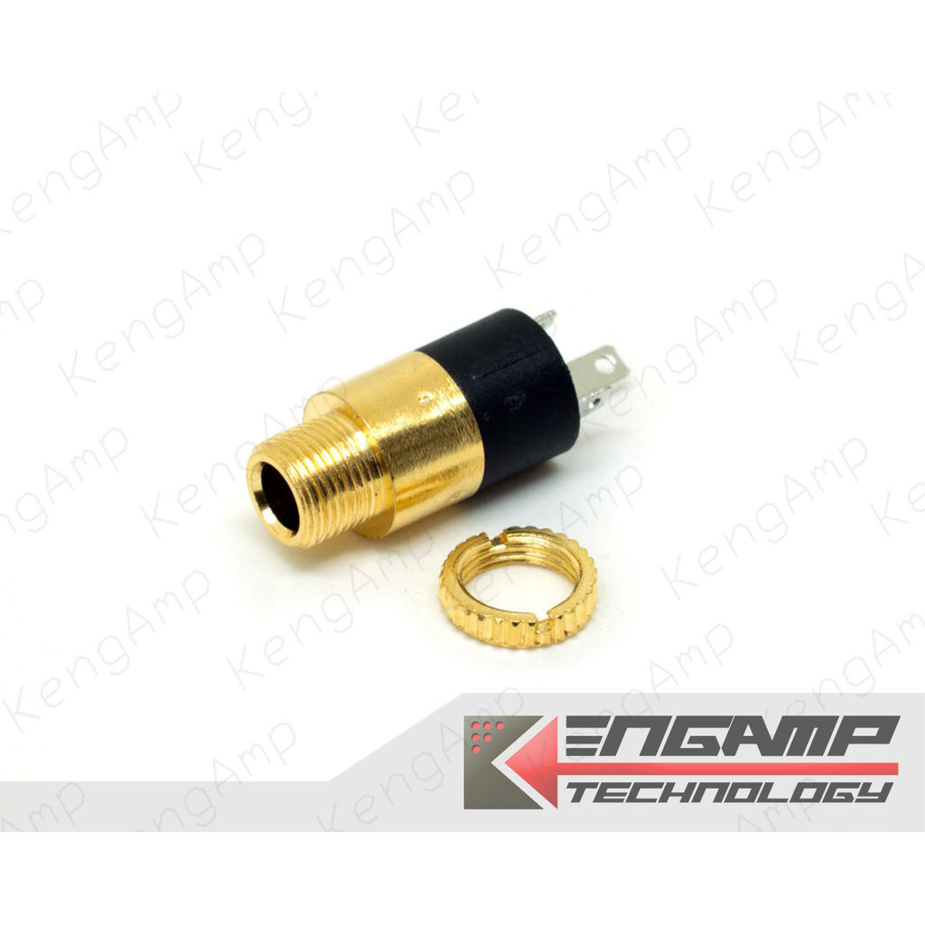 (มีตัวเลือก) [PJ] PJ-392 Gold แจ็คโฟนเสตอร์ 3.5mm ติดแท่นชุบทอง