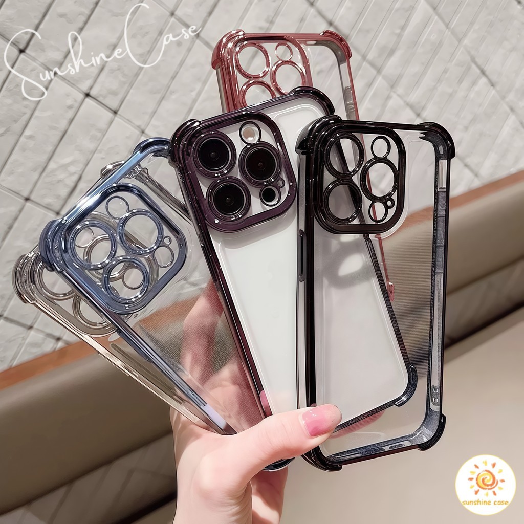 ส่งจากไทย เคสไอโฟน12 เคสป้องกันมือถือตกแตก สำหรับIPhone11 12 13 14 15 16 Pro PROMAX 7/8PLUS X/XR/XSMAX สี่มุม กันกระแทก