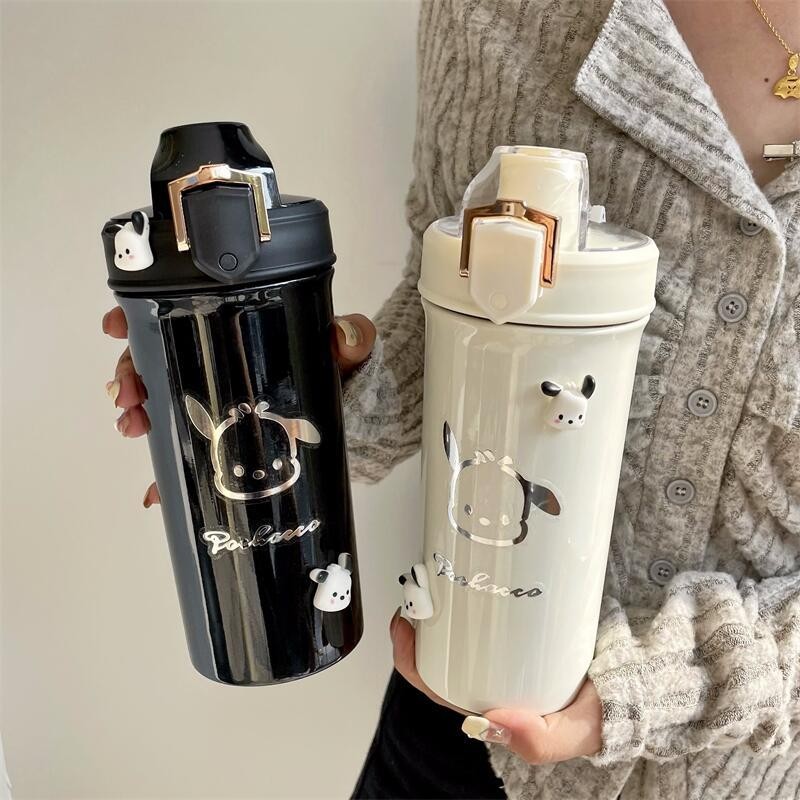 เครื่องดื่มคู่ Simple 316 วัสดุเกรดอาหารกระติกน้ําร้อนถ้วยแบบพกพานักเรียน ins สไตล์ Niche ถ้วยน้ํามู