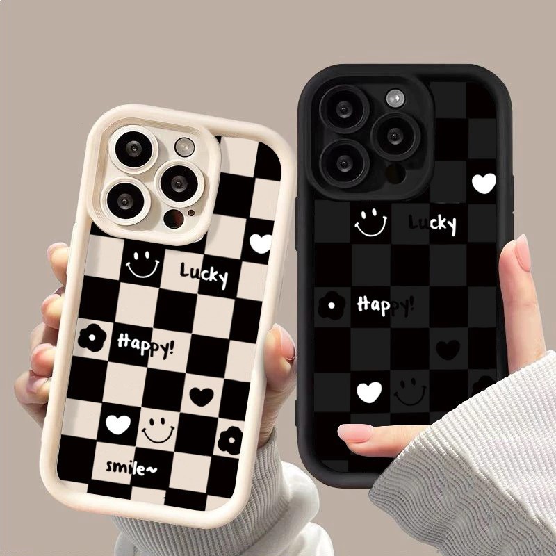 🔥ส่งจากไทย🔥เคส iphone15 7P 8P 11 13 14 Pro Max กล้องป้องกันมิตรกับสิ่งแวดล้อมกันกระแทกดอก รักใบหน้าย