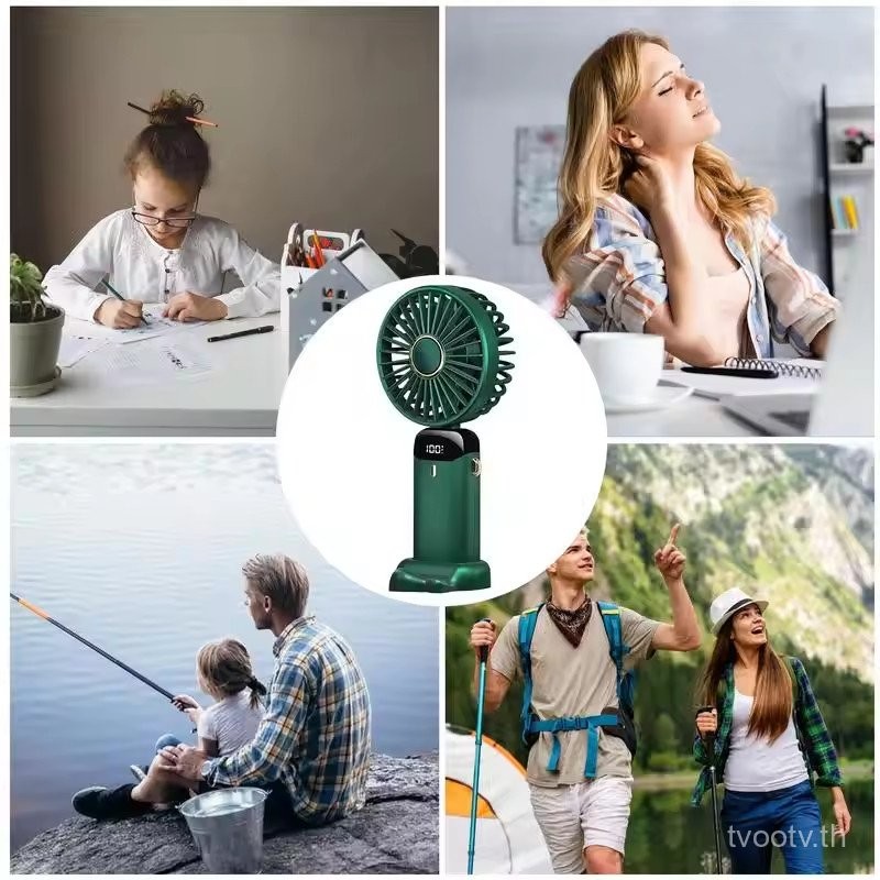 พัดลมแบบพกพา, พัดลมมือถือ, 10000mAh, ใช้งานได้ตลอดทั้งวัน, พัดลม USB, พัดลมมินิ, พัดลมมือถือ - รูปที่ 3