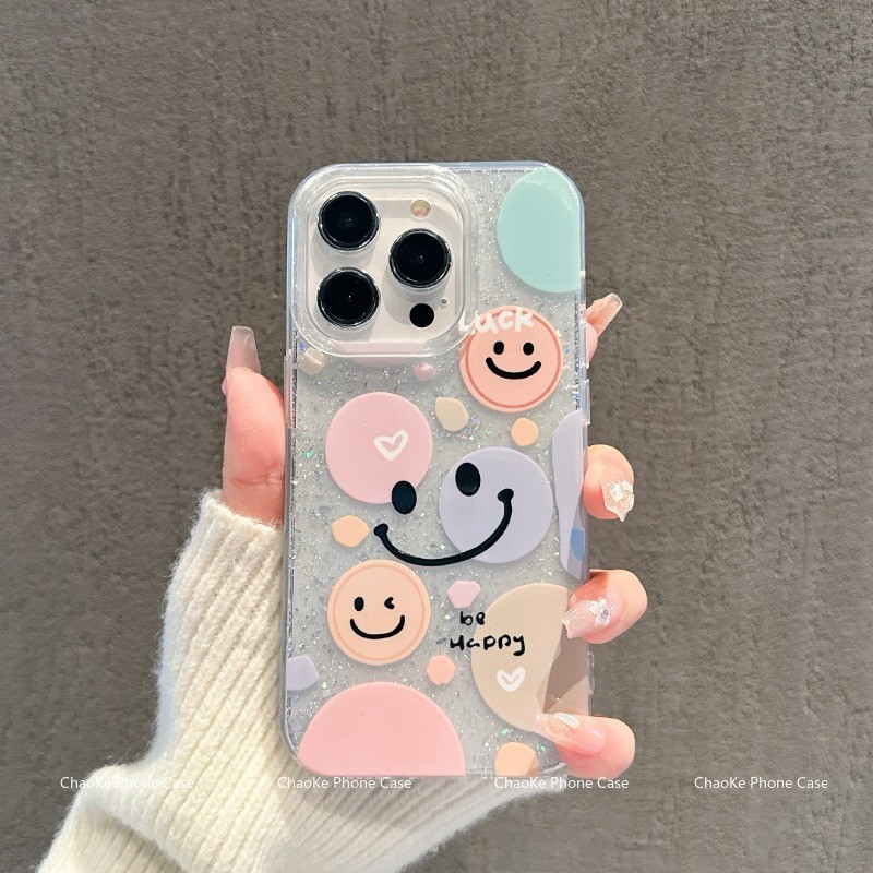 สำหรับ เคสไอโฟน11 ไอโฟน 13 ไอโฟน 16 pro max ไอโฟน15 ไอโฟน16 ไอโฟน 12 เคสโทรศัพท์กลิตเตอร์ใส DLSFK021