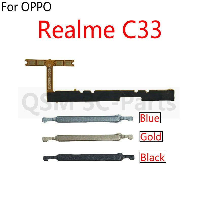 เฟล็กซ์ปุ่มปรับระดับเสียงสวิตช์เปิดปิดสําหรับRealme C33 2023 RMX3627 RMX3624
