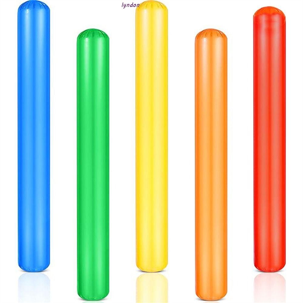 LYNDON Inflatable Cheer Sticks, Float Water Noodles Blow up Pool Inflatable Sticks, ของเล่นกลางแจ้งท