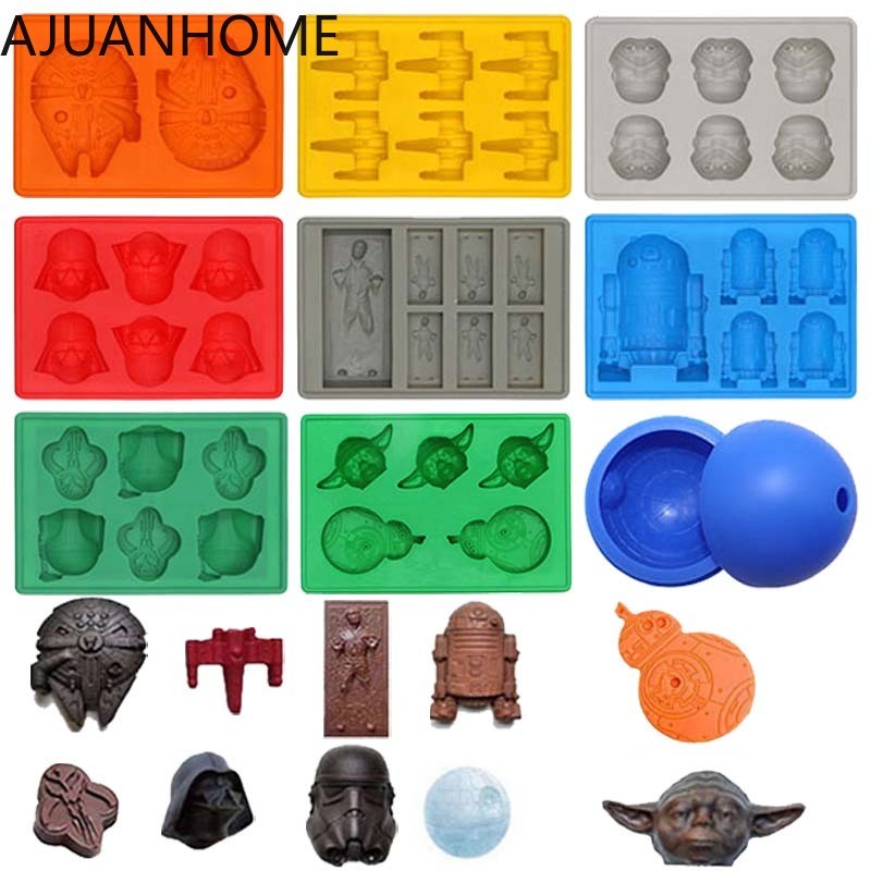 Hasbro Star Wars ช็อกโกแลตบาร์แม่พิมพ์ซิลิโคน Candy Baking Moulds DIY Handmade แม่พิมพ์ตกแต่งเครื่องมือครัวเบเกอรี่อุปกรณ์เสริม