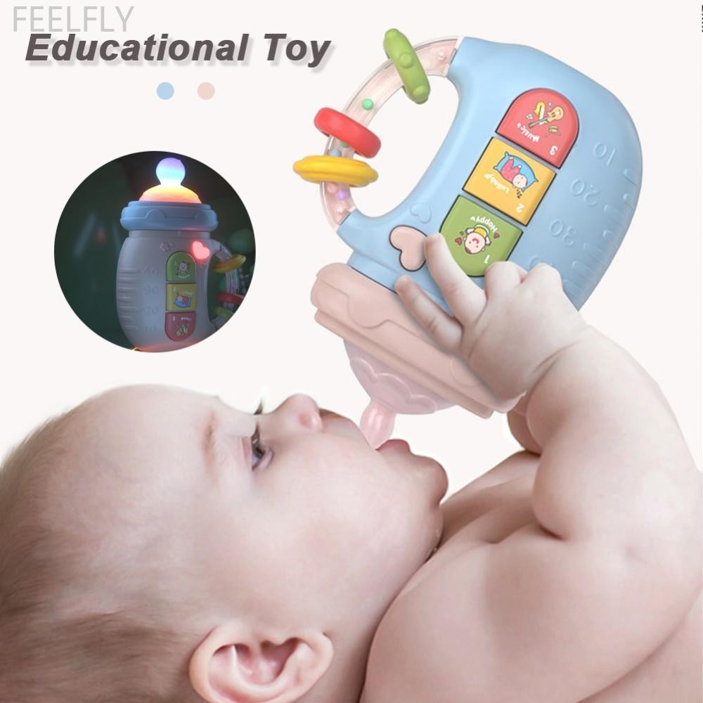 FEELFLY ของเล่นดนตรีเด็กเพลงเสียงทารกแรกเกิด Soft Teether 18M + เด็กทารก Early Education ของเล่นเด็ก