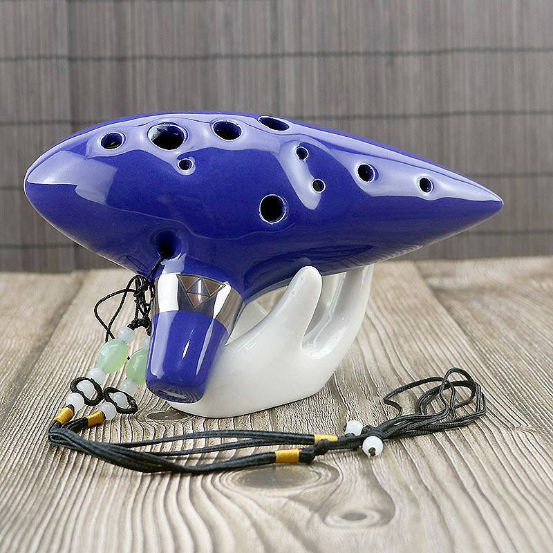 คอสเพลย์ต้นฉบับ Ocarina of Time สินค้าจาก Zelda Link Breath of the Wild C Tune Ocarina 12 รู Tears o